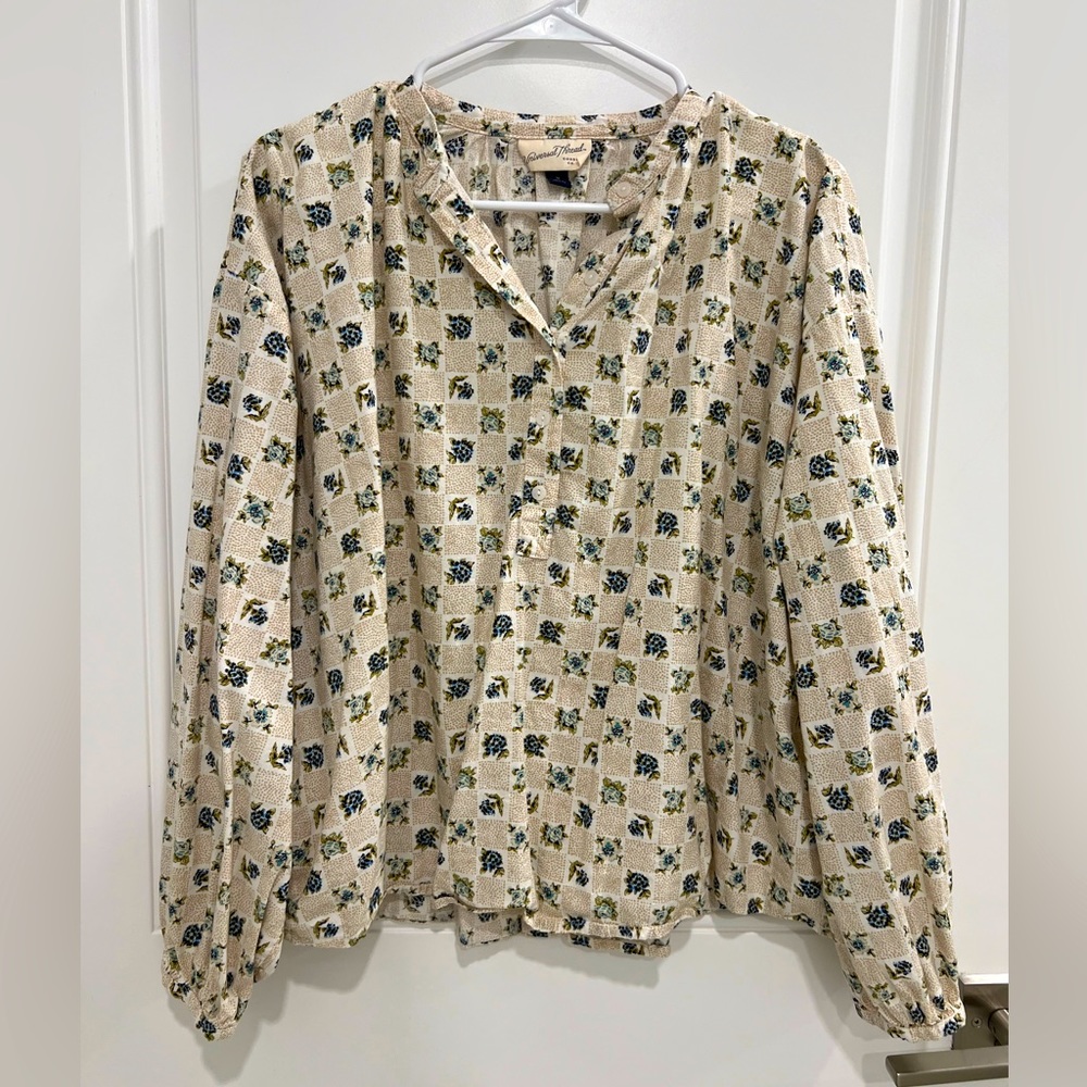 Balloon Long Sleeve Poet Blouse